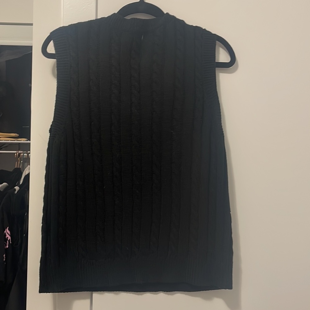 Black Sweater Vest - Picture 2 of 2